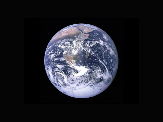 A Picture of the planet we live on and the 3rd closest planet to the sun, Earth